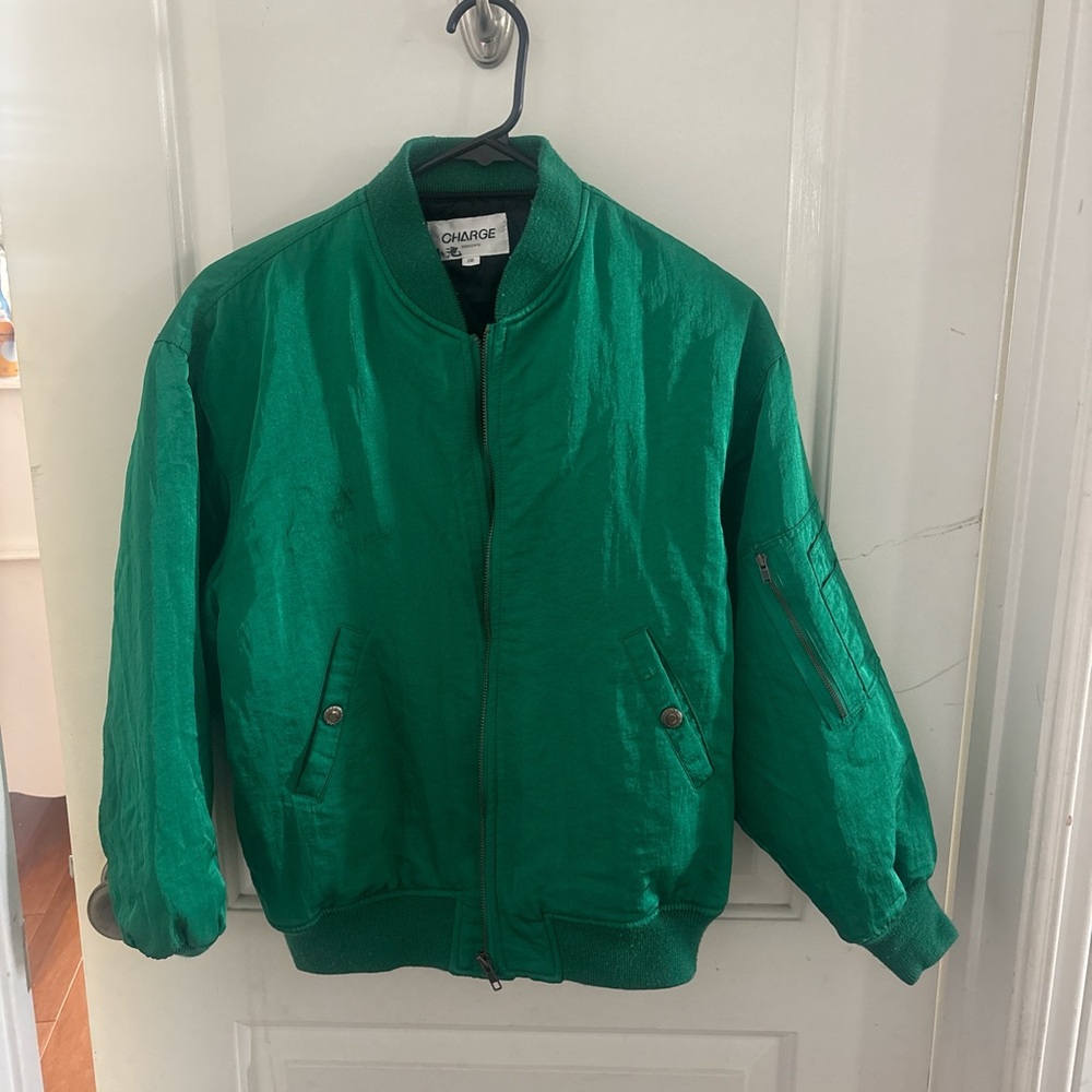 Green Bomber Jacket - image 1